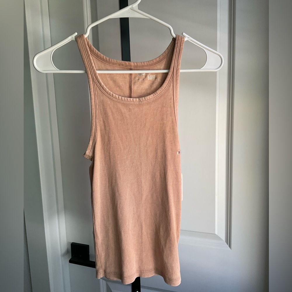 NWT Aerie Ribbed Tank Top In Vintage Terracotta